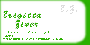 brigitta zimer business card